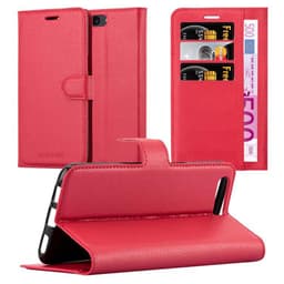 OnePlus 5 lommebokdeksel Deksel Etui (rød)