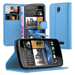 HTC Desire 500 Deksel Etui Case (blå)