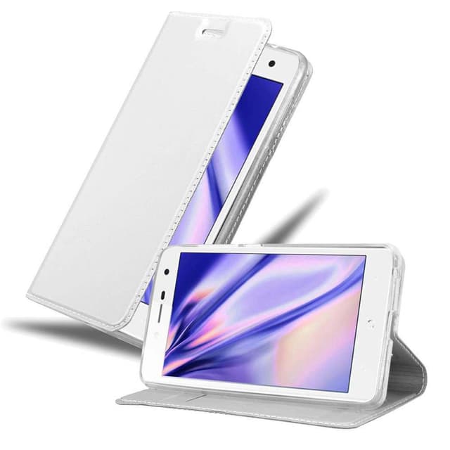 ZTE Blade L7 Suojakuori Lompakkokotelo (Hopea)