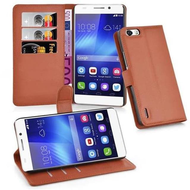 Honor 6 PLUS Pungetui Cover Case (Brun)