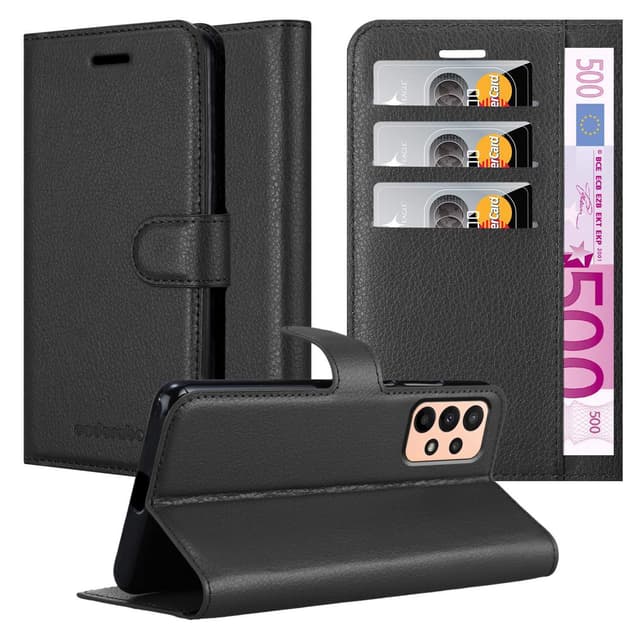 Samsung Galaxy A23 4G Pungetui Cover Case (Sort)