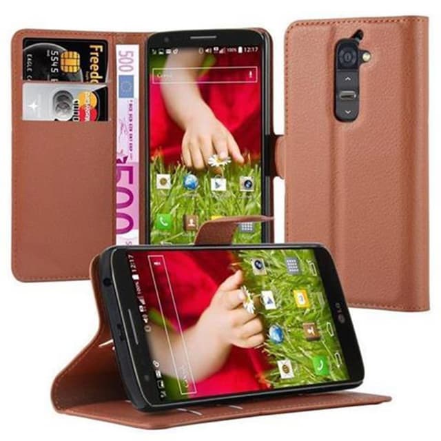 LG G2 Pungetui Cover Case (Brun)