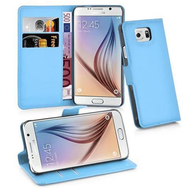 Samsung Galaxy S6 Deksel Etui Case (blå)