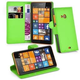 Nokia Lumia 535 lommebokdeksel Deksel Etui (grønn)