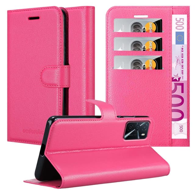 Oppo A16s / A54s Pungetui Cover Case (Lyserød)