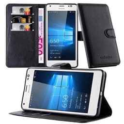 Nokia Lumia 850 Suojakuori Lompakkokotelo (Musta)