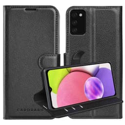 Samsung Galaxy A03s Suojakuori Lompakkokotelo (Musta)