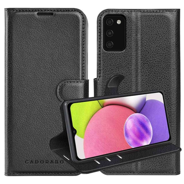 Samsung Galaxy A03s Suojakuori Lompakkokotelo (Musta)