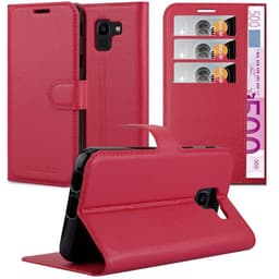 Samsung Galaxy J6 2018 lommebokdeksel Deksel Etui (rød)