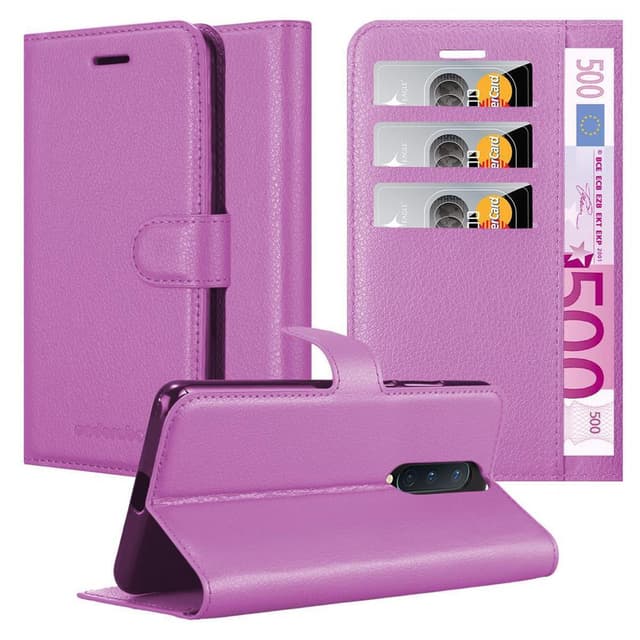 OnePlus 8 Suojakuori Lompakkokotelo (Violetti)