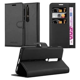 Nokia 6.1 Suojakuori Lompakkokotelo (Musta)