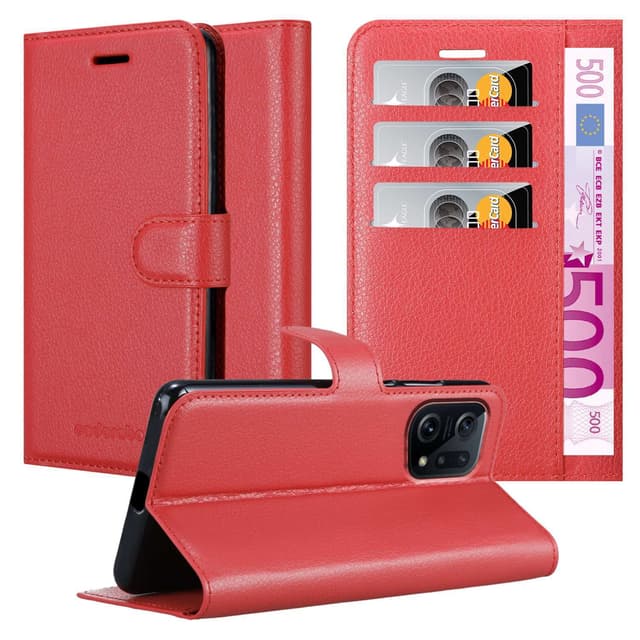 Oppo FIND X5 Deksel Etui Case (rød)