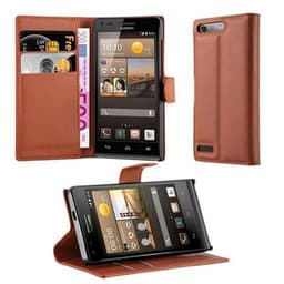 Huawei ASCEND G6 lommebokdeksel Deksel Etui (brun)