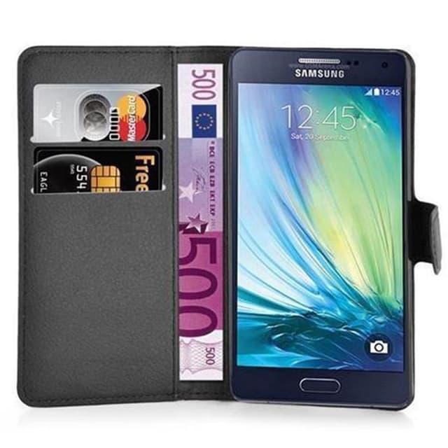 Samsung Galaxy A3 2015 Plånboksfodral Skal (Svart)