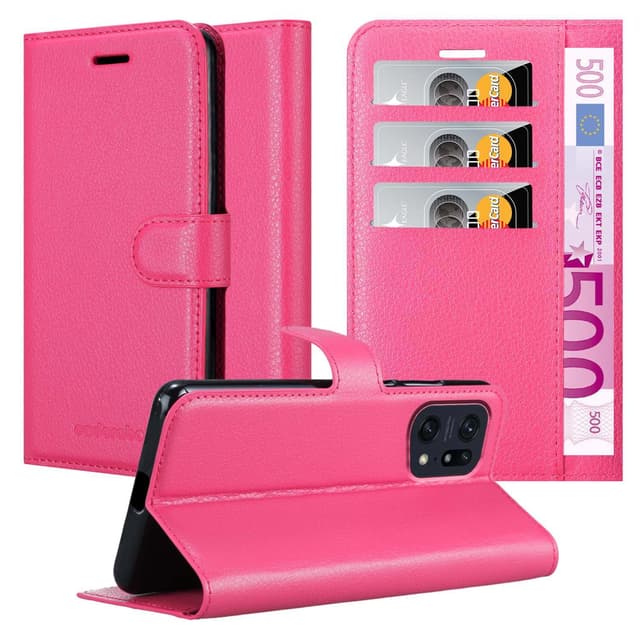 Oppo FIND X5 PRO Pungetui Cover Case (Lyserød)