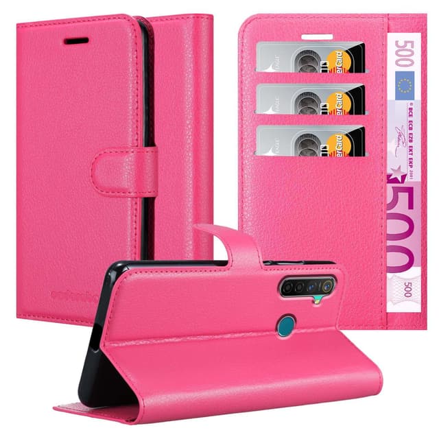 Realme 5 PRO / Realme Q Plånboksfodral Skal (Rosa)