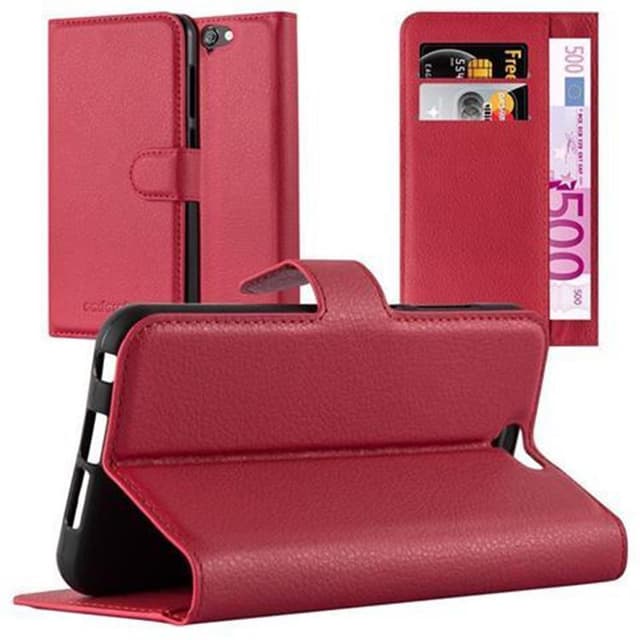 HTC ONE A9 Deksel Etui Case (rød)