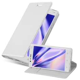 Nokia 3 2017 Suojakuori Lompakkokotelo (Hopea)