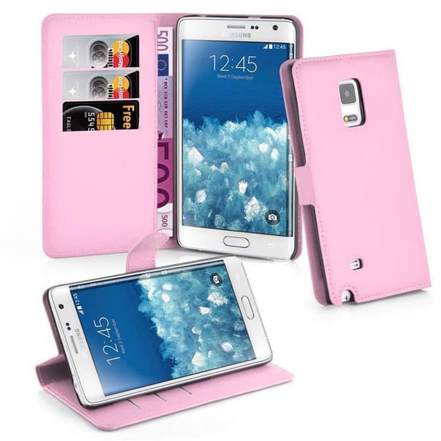 Samsung Galaxy NOTE EDGE Plånboksfodral Skal (Rosa)