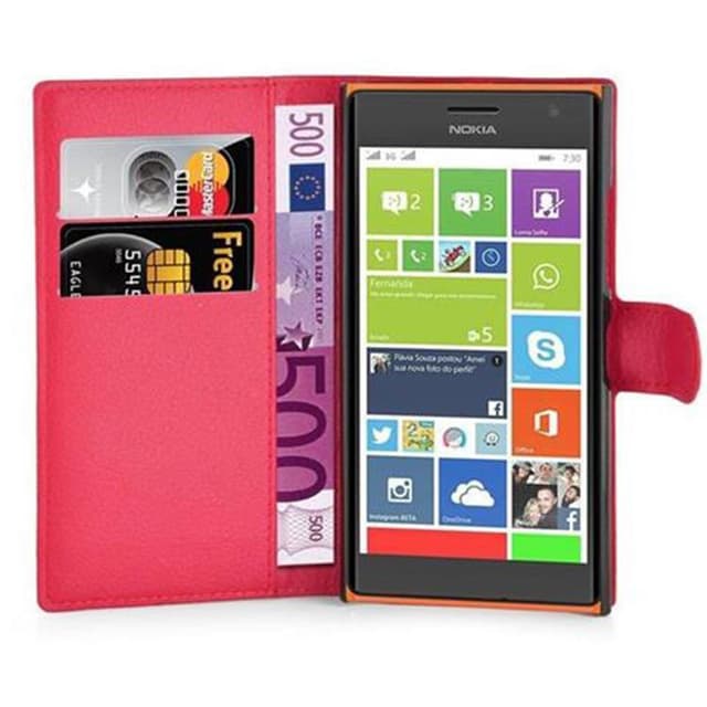 Nokia Lumia 730 Deksel Etui Case (rød)