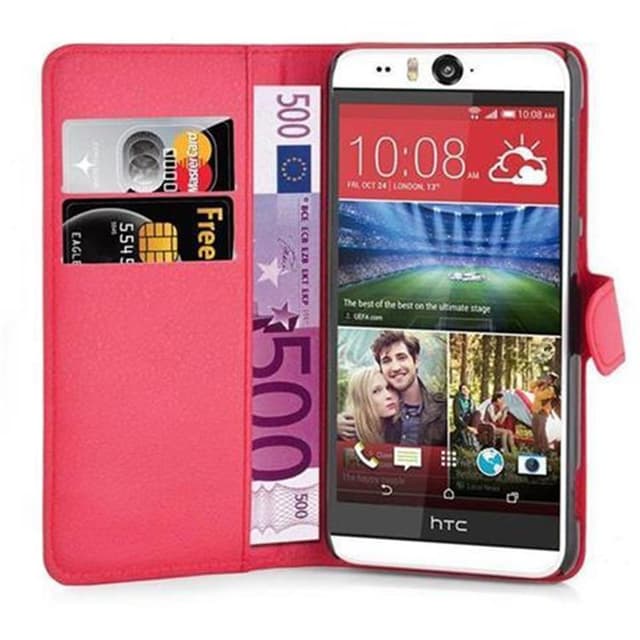 HTC Desire EYE Suojakuori Lompakkokotelo (Punainen)