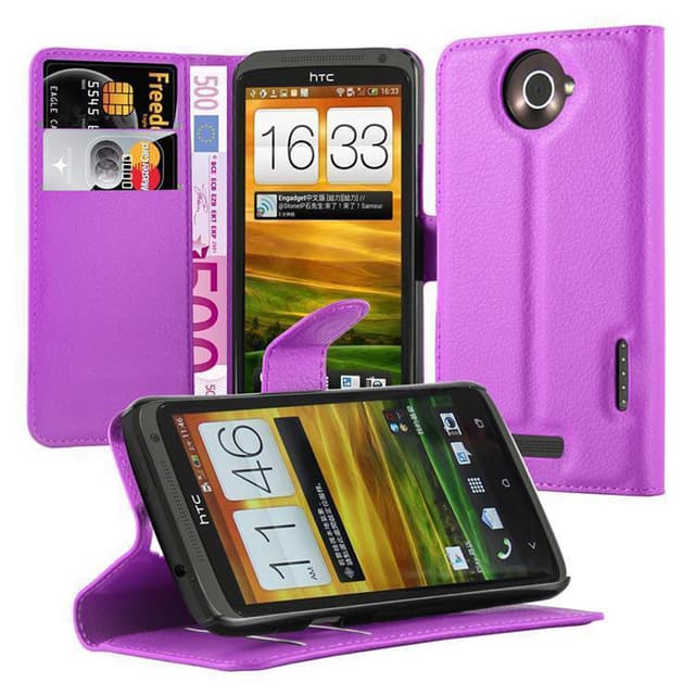 HTC ONE X / X+ Deksel Etui Case (lilla)