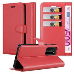 Huawei P40 Suojakuori Lompakkokotelo (Punainen)