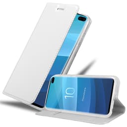 Samsung Galaxy S10 PLUS Pungetui Cover Etui (Sølv)