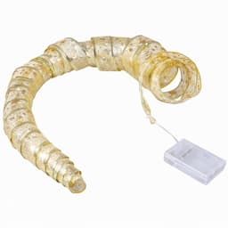 4 m Julbandsljus,  flexibel julgransdekoration Guld