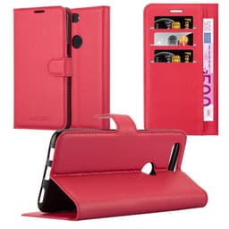 OnePlus 5T Lompakkokotelo Suojakotelo (Punainen)