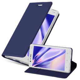 Nokia 3 2017 Suojakuori Lompakkokotelo (Sininen)