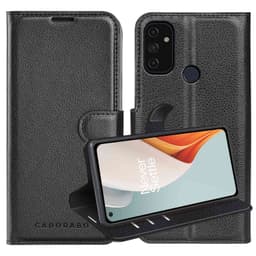 OnePlus Nord N100 Suojakuori Lompakkokotelo (Musta)