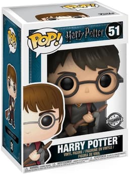 Funko Pop! Vinyl HP Harry Potter med Firebolt og Fjer-figur