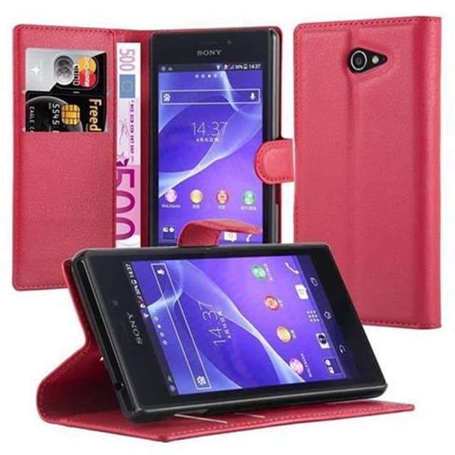 Sony Xperia M2 / M2 AQUA Deksel Etui Case (rød)