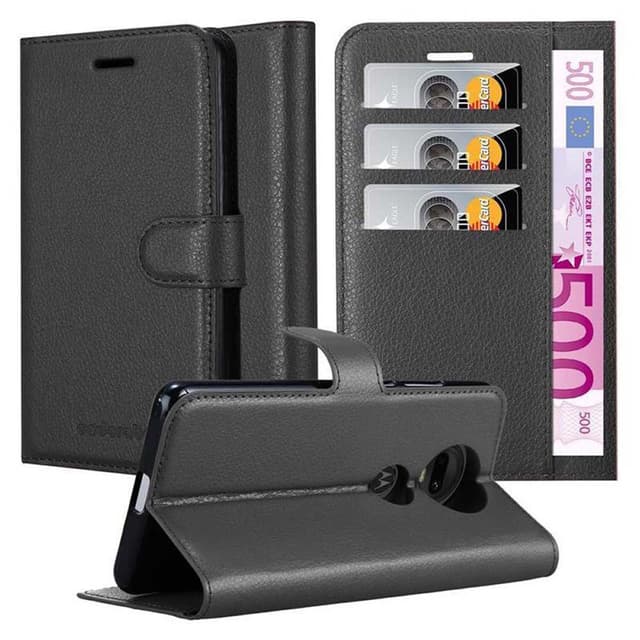 Motorola MOTO G7 / G7 PLUS Deksel Etui Case (svart)