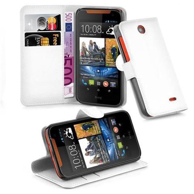 HTC Desire 310 Pungetui Cover Case (Hvid)