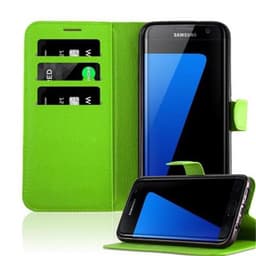 Samsung Galaxy S7 EDGE Pungetui Cover Case (Grøn)