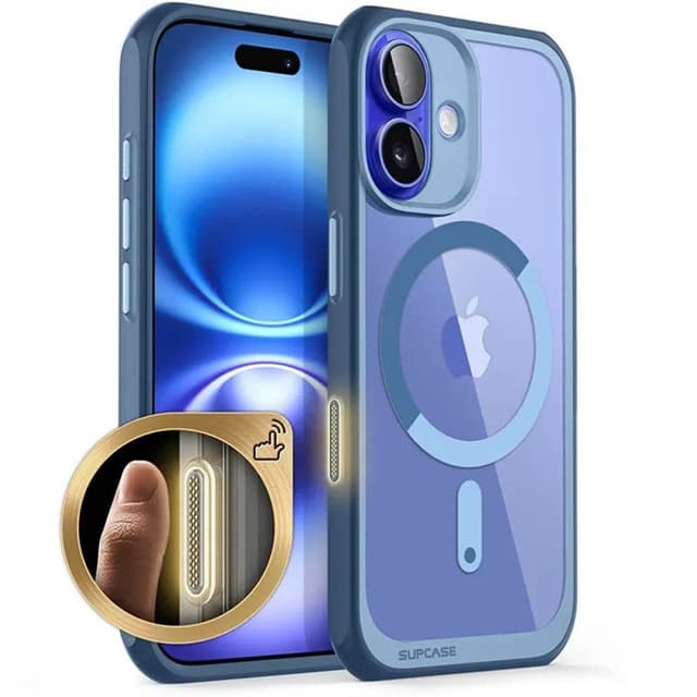 SUPCASE UB Mag deksel iPhone 16 - Azure