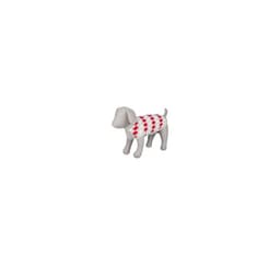 Hundkläder 'Pollino pullover' S 36cm vit/grå/röd
