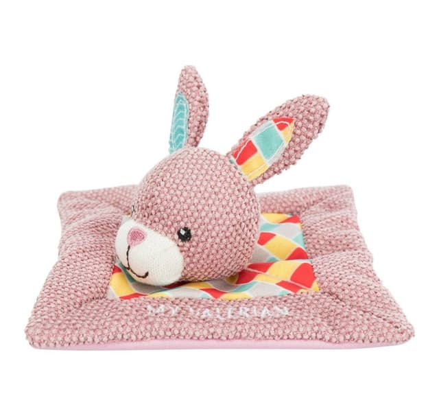 Legetøj til katte, junior snuggler kanin, stof, 13 × 13 cm