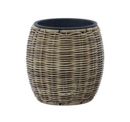 Plantekar WICKER D20xH20cm, lysebrun