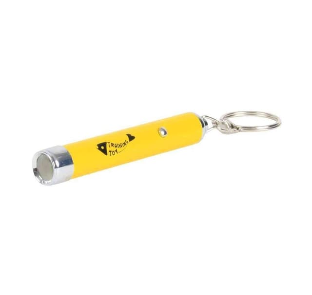 Legetøj til katte led pointer fange lyset, 8 cm, gul