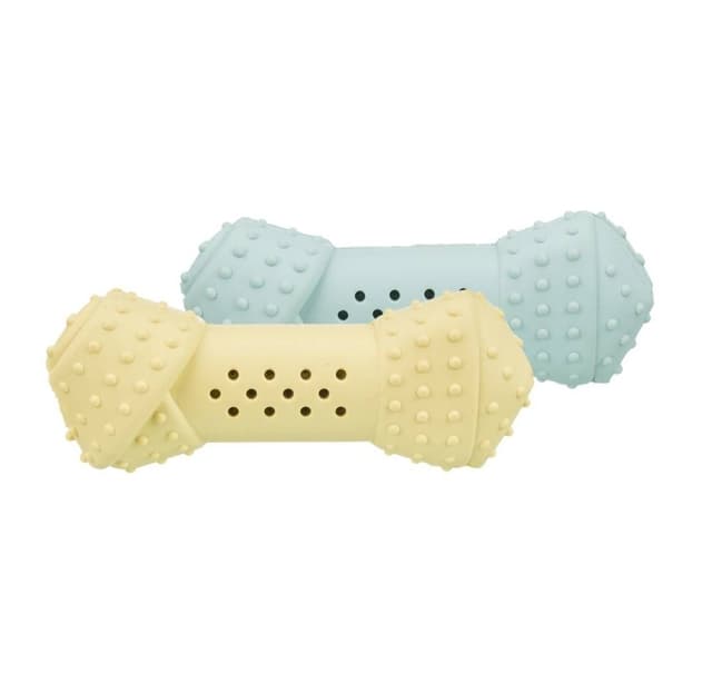 Leksak för hundar Junior kylben, naturgummi, 10 cm slumpmässig färg