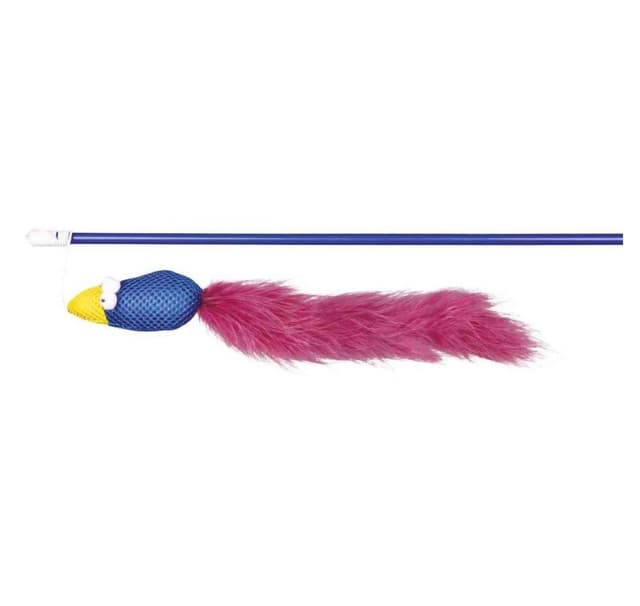 Legetøj til katte, der spiller stang med fugl og fjer, 50 cm