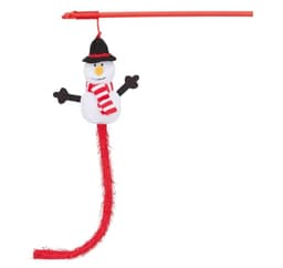 Leke for katter jul lekestang snømann, 31 cm