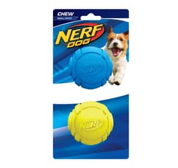 Leke for hunder NERF Rubber Curve Ball, 2pk, S blå/grønn