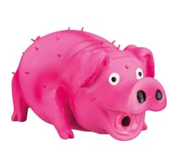 Legetøj til hunde Børstegris, original dyrelyd, latex, 21 cm tilfældig farve