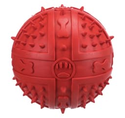 Leke for hund Ball, naturgummi, ø 9 cm tilfeldig farge