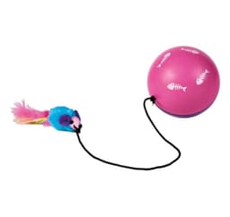 Ball med motor og mus, leke for katter ø 9 cm
