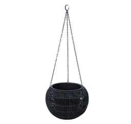 Hängande planteringskruka WICK D32xH22cm, svart